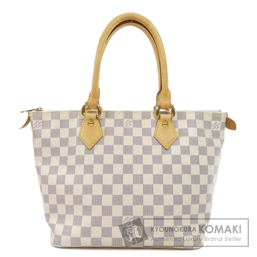 Louis Vuitton Saleya Damier Azur White Tote Bag Canvas